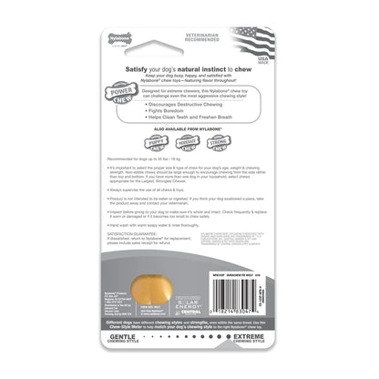 Nylon Dog Chew Toy Bone Peanut Butter Flavor