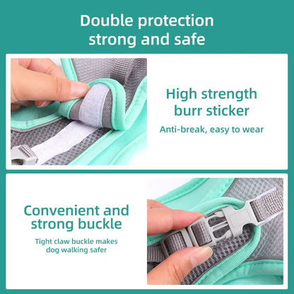 Dog Harness Adjustable With Leash