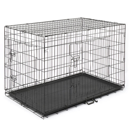 42" 36" 30" 24" Pet Kennel Cat Dog Folding Steel Crate