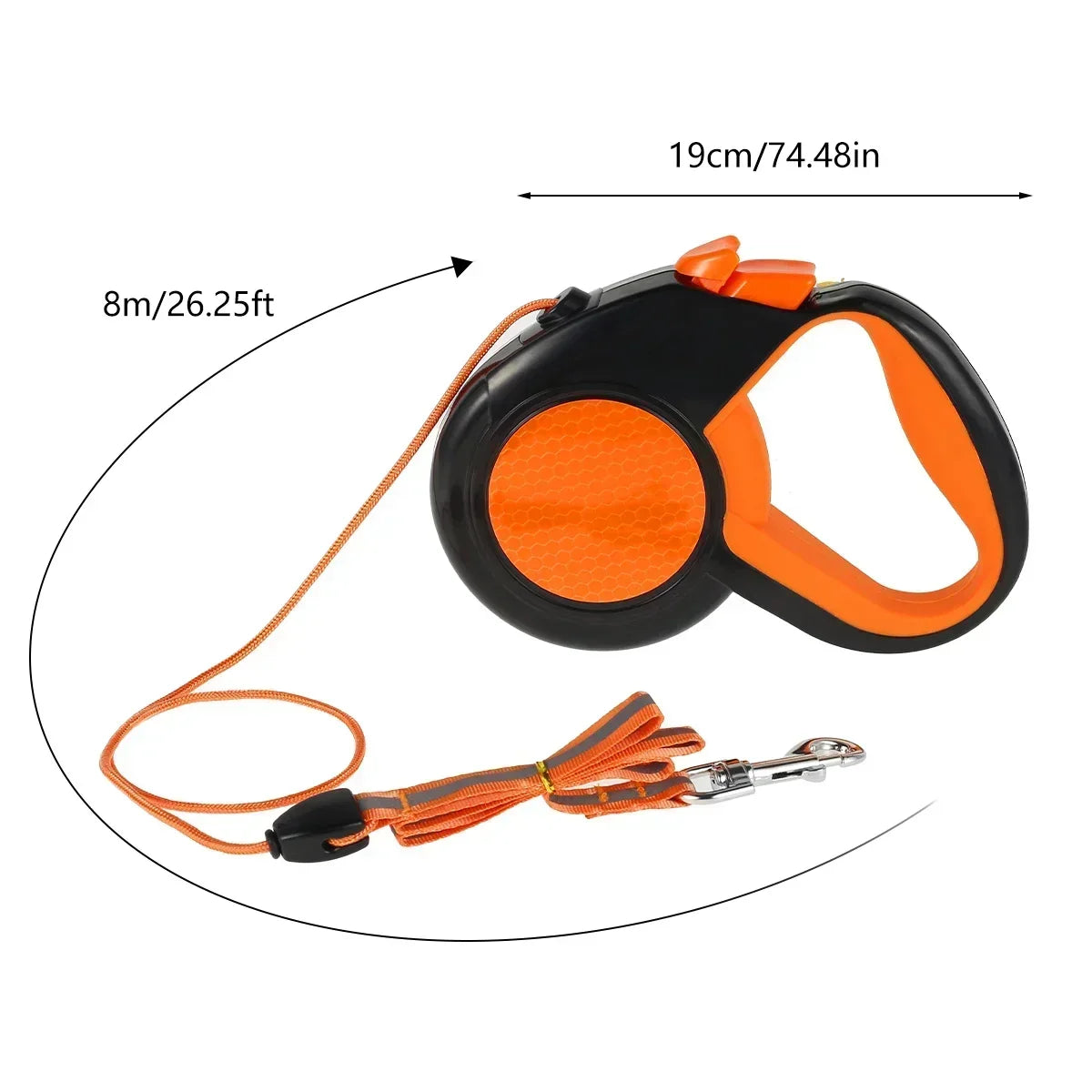 Retractable Dog Leash Reflective Non-Slip Handle