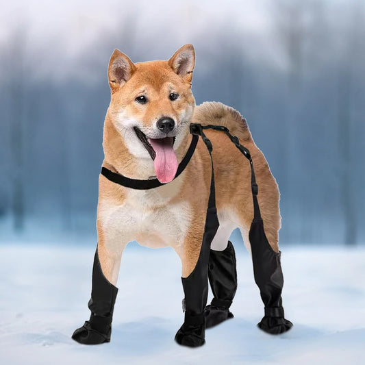Small Medium Large Dogs Suspender Boots Waterproof