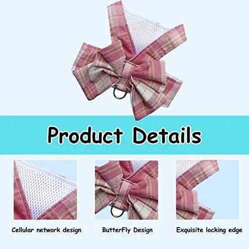 Cute Pet Harness & Dress Set for Small Dogs