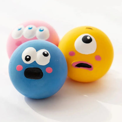 Pet Squeaky Chewing Rubber Ball Bite Resistant