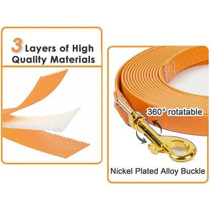 Dog Leash PVC Easy Clean Waterproof Durable