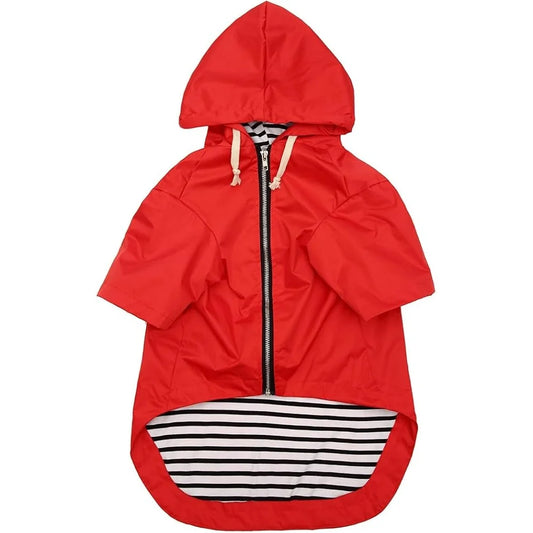 Dog Raincoat Small Medium Storage Pocket Adjustable