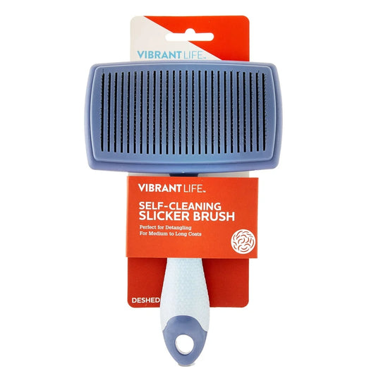 Self Cleaning Slicker Brush Dogs with Non-Slip Handle