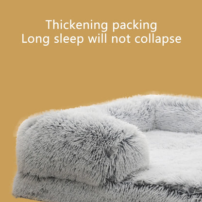 Half Surround Full Filling Dog Bed Warm Plush