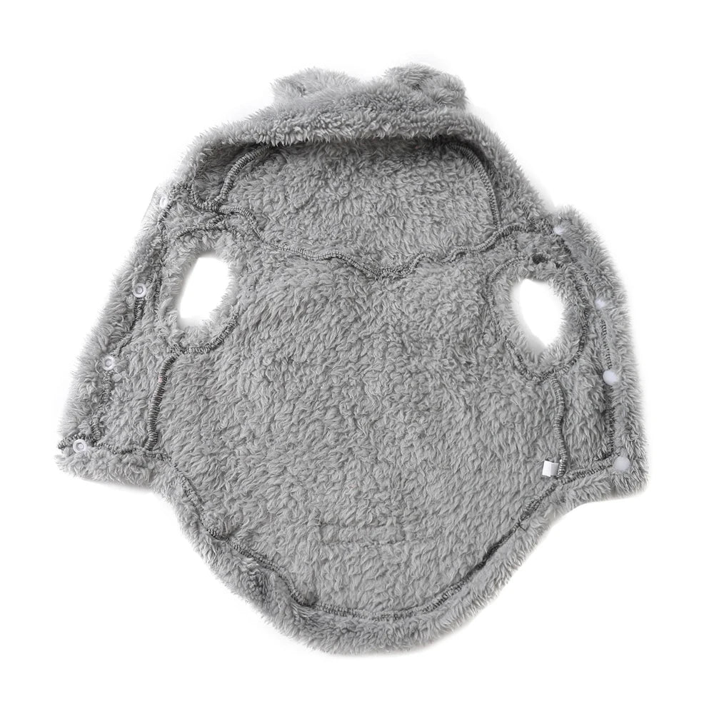 Soft Fleece Pet Cute Hoodie Coat Hooded Jacket