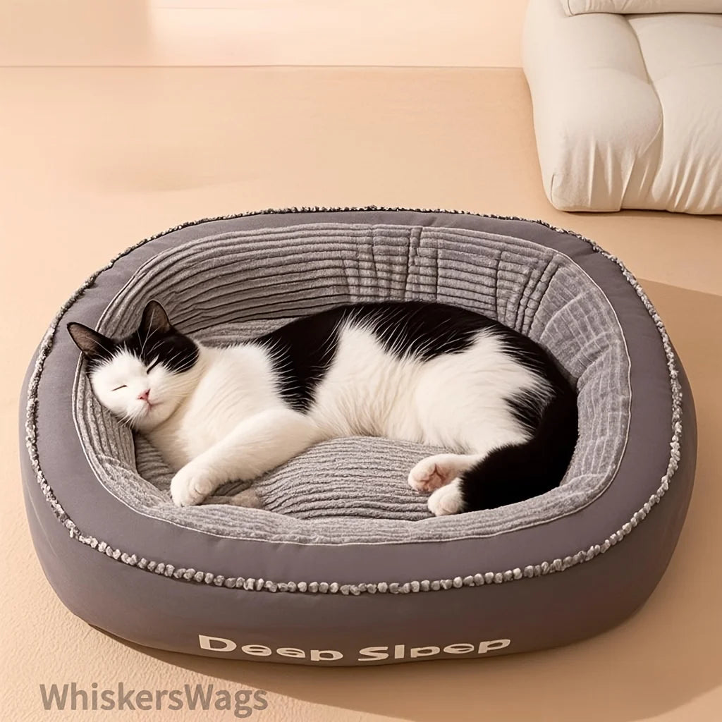 Comfortable Donut Round Dog Washable Cushion