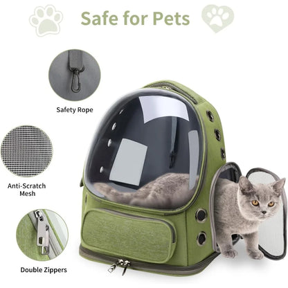 Breathable Cat Bubble Backpack Carrier Hiking Camping