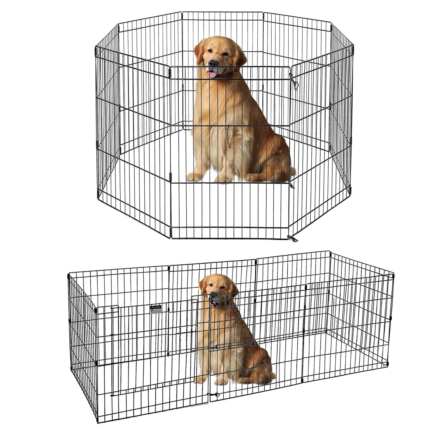 Foldable Metal Dog Playpen for Indoor/Outdoor