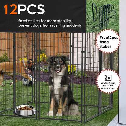 Oversized Large Dog Kennel, Anti-UV Waterproof Cover