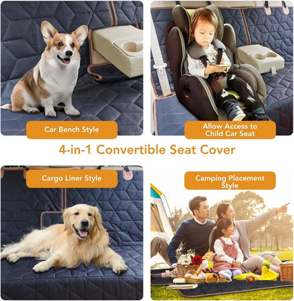Dog Car Seat Cover, Waterproof Non-Slip