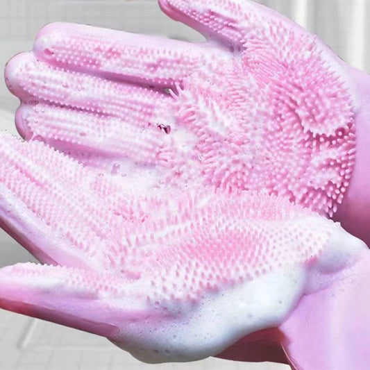 Pet Grooming Bathing Gloves Shampoo Massaging Cleaning
