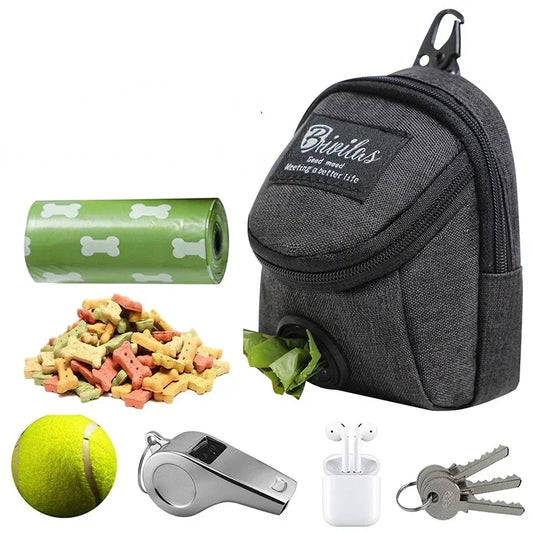 Pet Poop Bag Dispenser Multifunction Dog Treat Bag Training