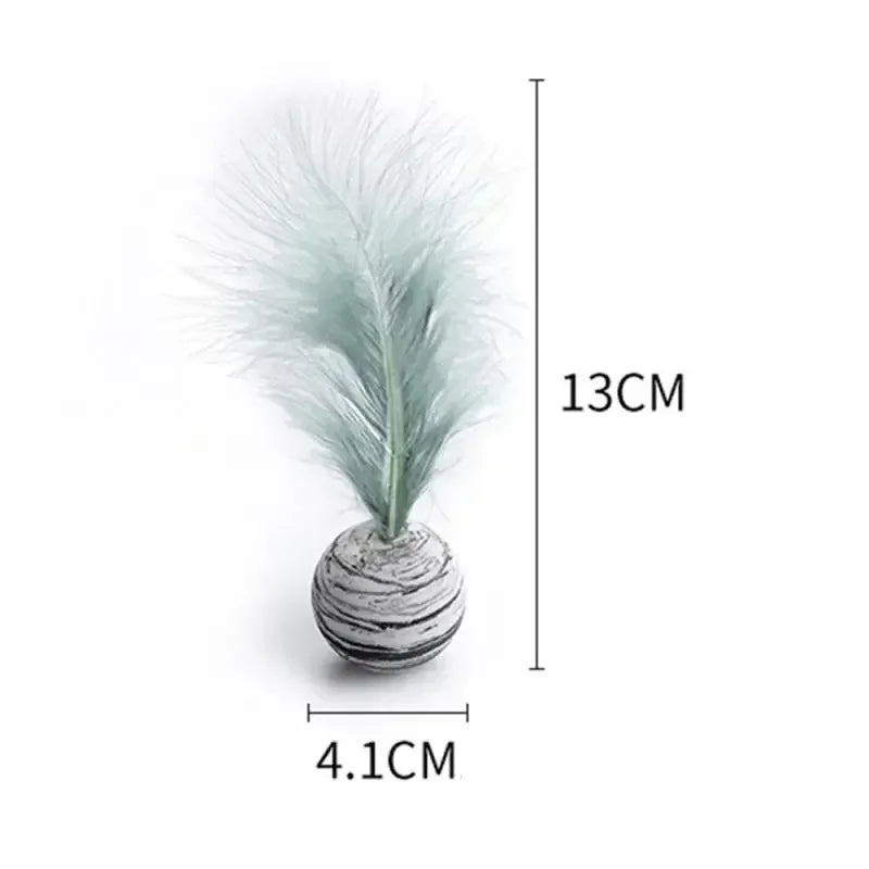 Cat Toy Ball Feather Foam Throwing Interactive