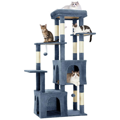 61" Heavy-Duty Multi-Level Cat Tree Oversized Perch