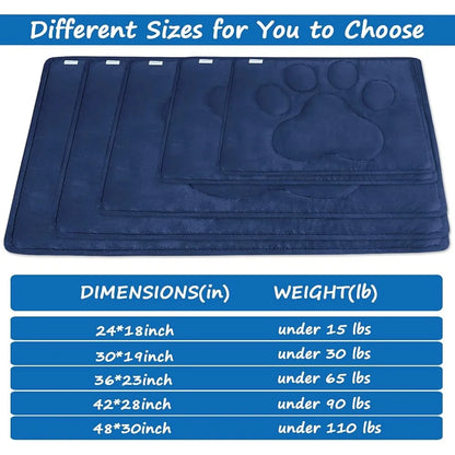 Anti-Slip Dog Crate Mat Washable Comfortable