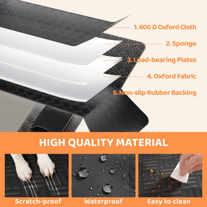 Car Rear Seat Cover, Heavy-Duty Anti-Scratch Washable