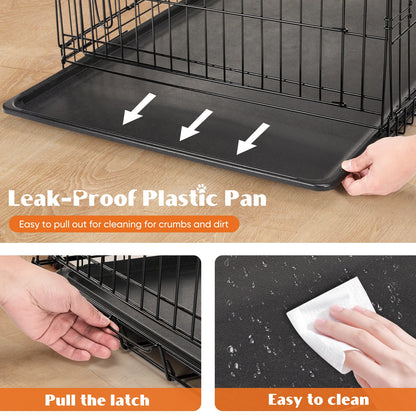 Plastic Leak-Proof Pan Tray Large Kennel