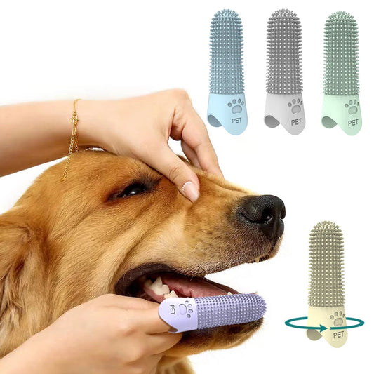 Pet Silicone Teeth Cleaning Fingertips For Cats And Dogs