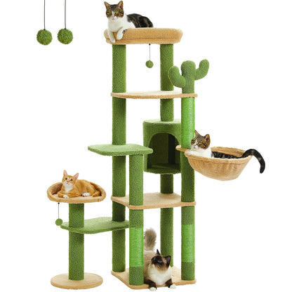 Multi-Level Condo Large Hammock Scratching Post  2 Perches