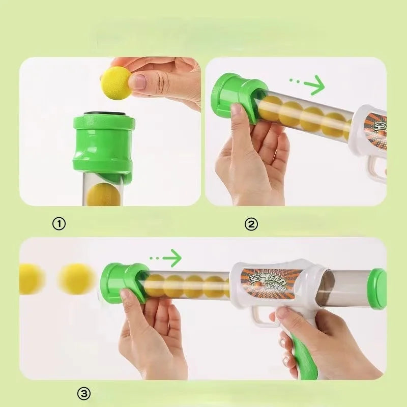 Interactive Shooter Gun Teaser Stretch 9 Mini Pompoms