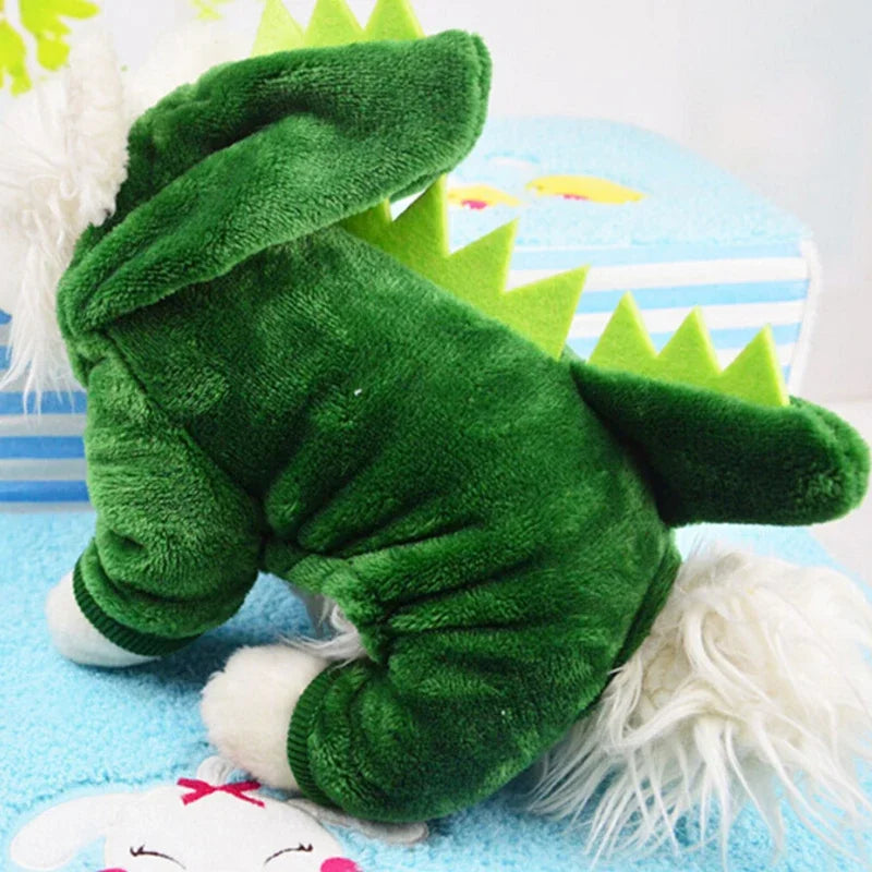 Funny Dinosaur Costumes Winter Warm Plush Coat