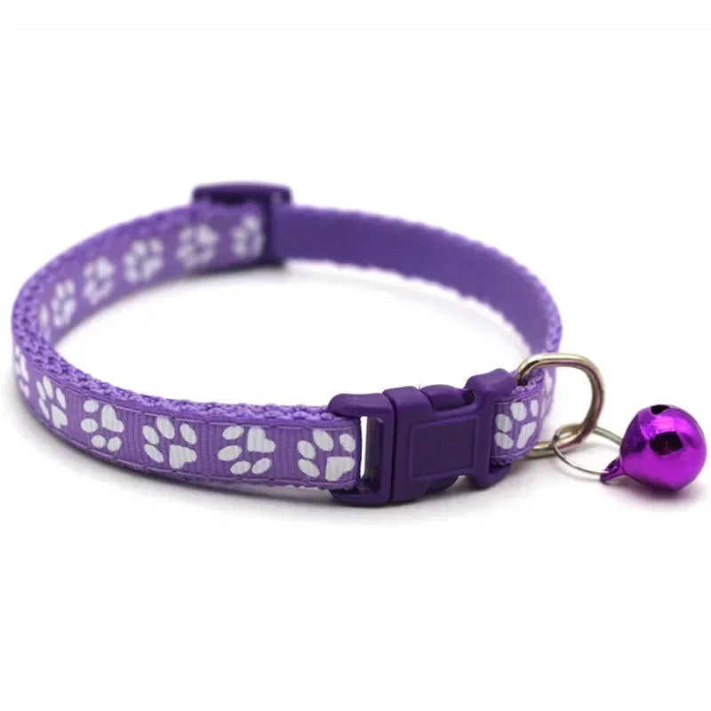 Fashion Flower Cat Collar With Bell Adjustable