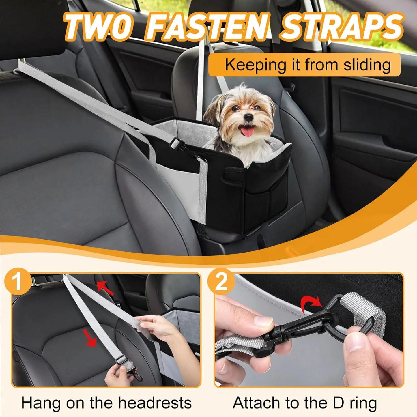 Adjustable Safety Booster Seat with Washable Cushion