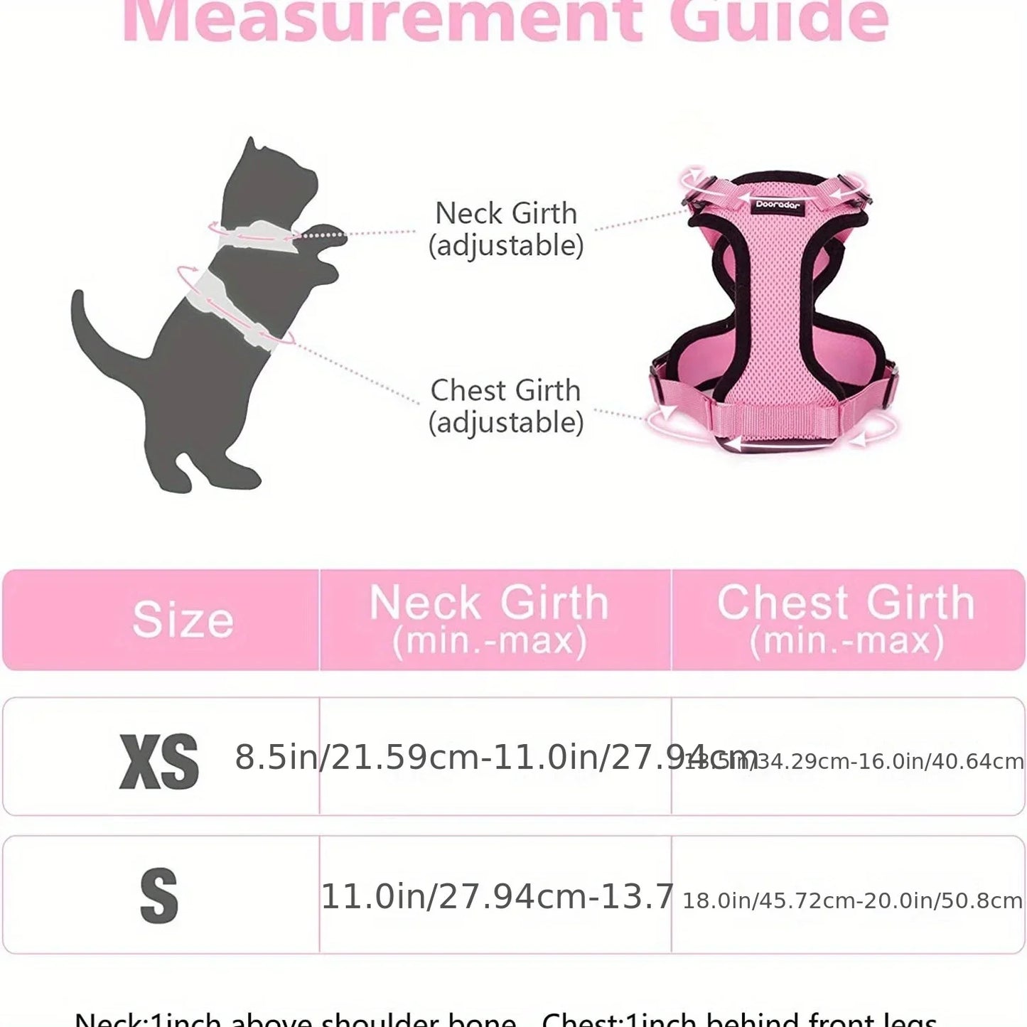 Cat Leash Non-Slip Adjustable Leash Non-Slip Vest