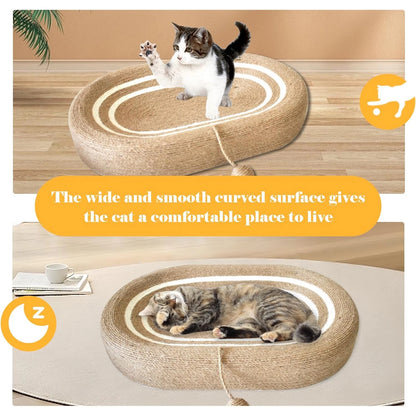 Cat Scratching Bed, Oval 25inch Extra-Large Durable