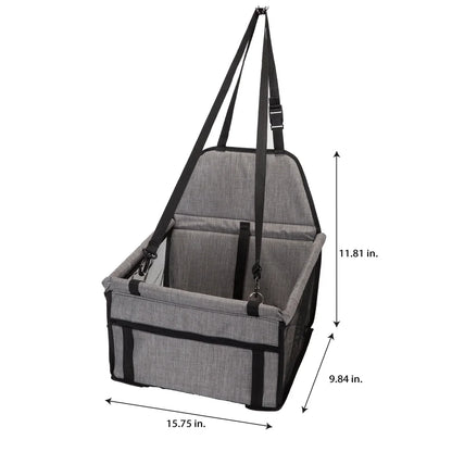Collapsible Pet Seat Cushioned Interior Adjustable Straps