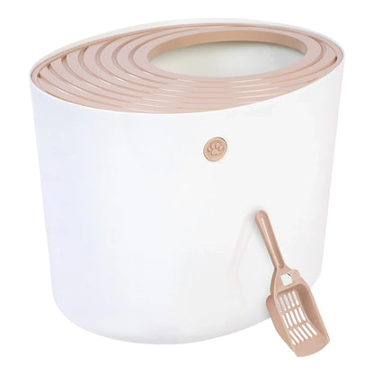 Kitty Litter Pan Litter Particle Catching Grooved Cover