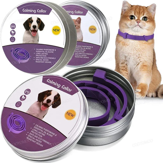 Dog Calming Pheromone Collar Cat Relieve Anxiety Adjustable Comfortable Collar