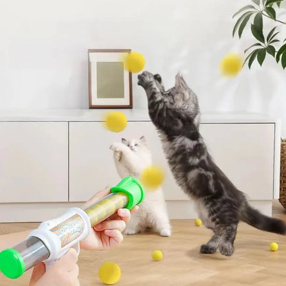 Interactive Shooter Gun Teaser Stretch 9 Mini Pompoms