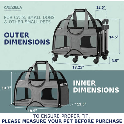 Multi-Functional Pet Travel Bag, Soft-Sided Carrier