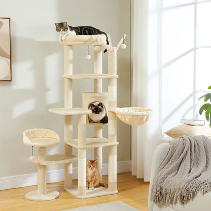 Multi-Level Condo Large Hammock Scratching Post  2 Perches