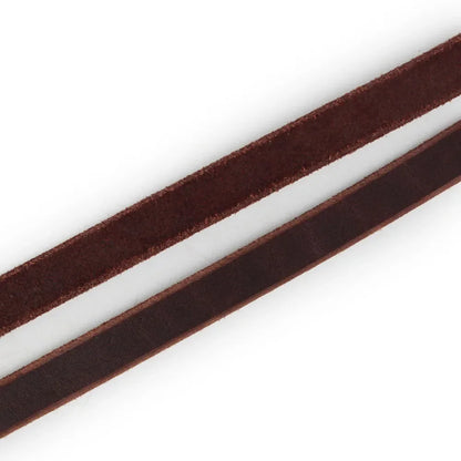Real Leather Double Dog Leash