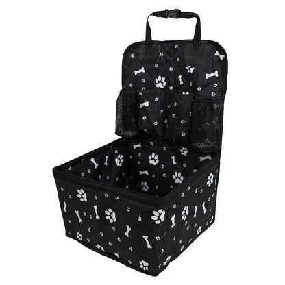 Pet Car Seat Portable, Storage Pockets, Non-Slip Waterproof