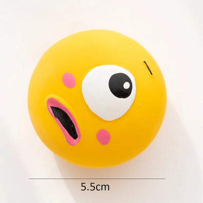 Pet Squeaky Chewing Rubber Ball Bite Resistant