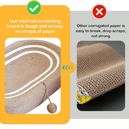 Cat Scratching Bed, Oval 25inch Extra-Large Durable