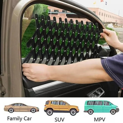 Extendable Car Window Ventilation Safeguard Mesh Security Lattice