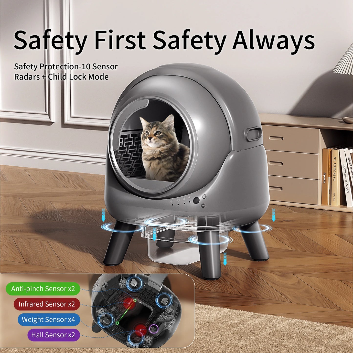 Self Cleaning Litter Box Automatic APP Control