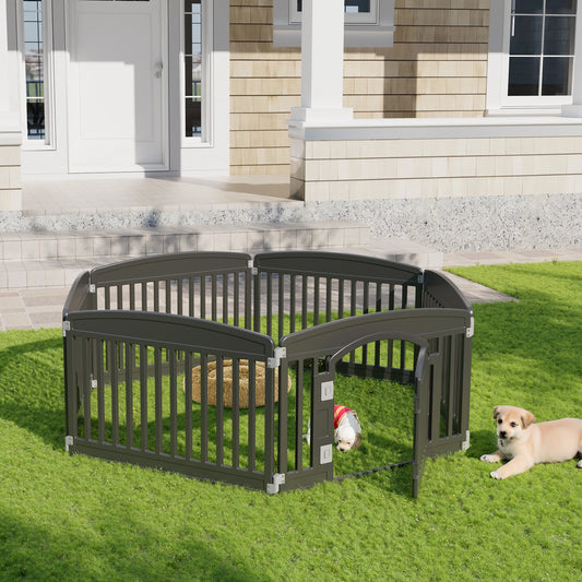 4/6 Panel 24IN Expandable Durable Pet Fence