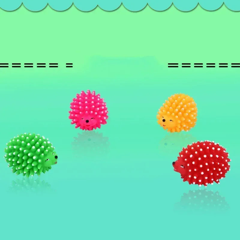 Hedgehog Soft Squeaky Ball Toys For Small Dogs