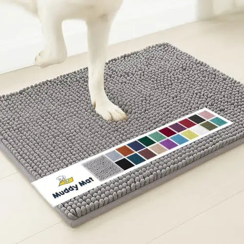 Muddy Mat® Microfiber Door Mat - Grey 30"x19" Non-Slip