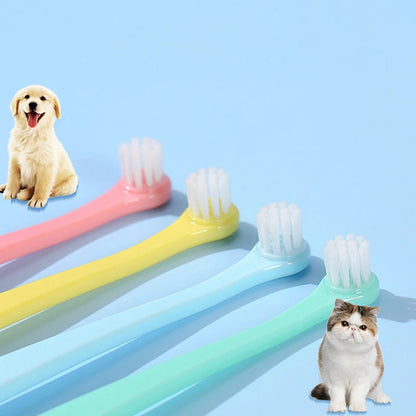 Dog Toothbrush Cleaning Small Head Brush for Dogs Cats