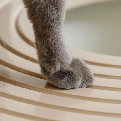 Kitty Litter Pan Litter Particle Catching Grooved Cover