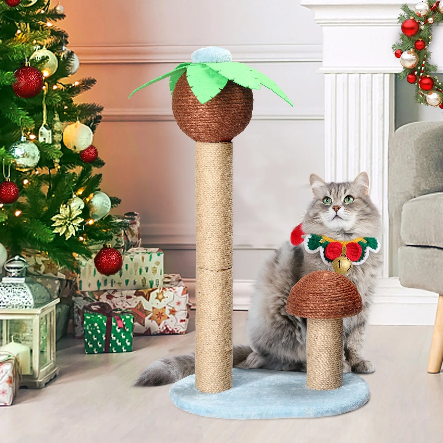 Cat Scratching Post Sisal Rope Scratcher Durable